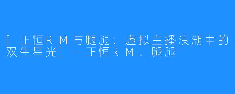 [正恒RM与腿腿：虚拟主播浪潮中的双生星光]-正恒RM、腿腿